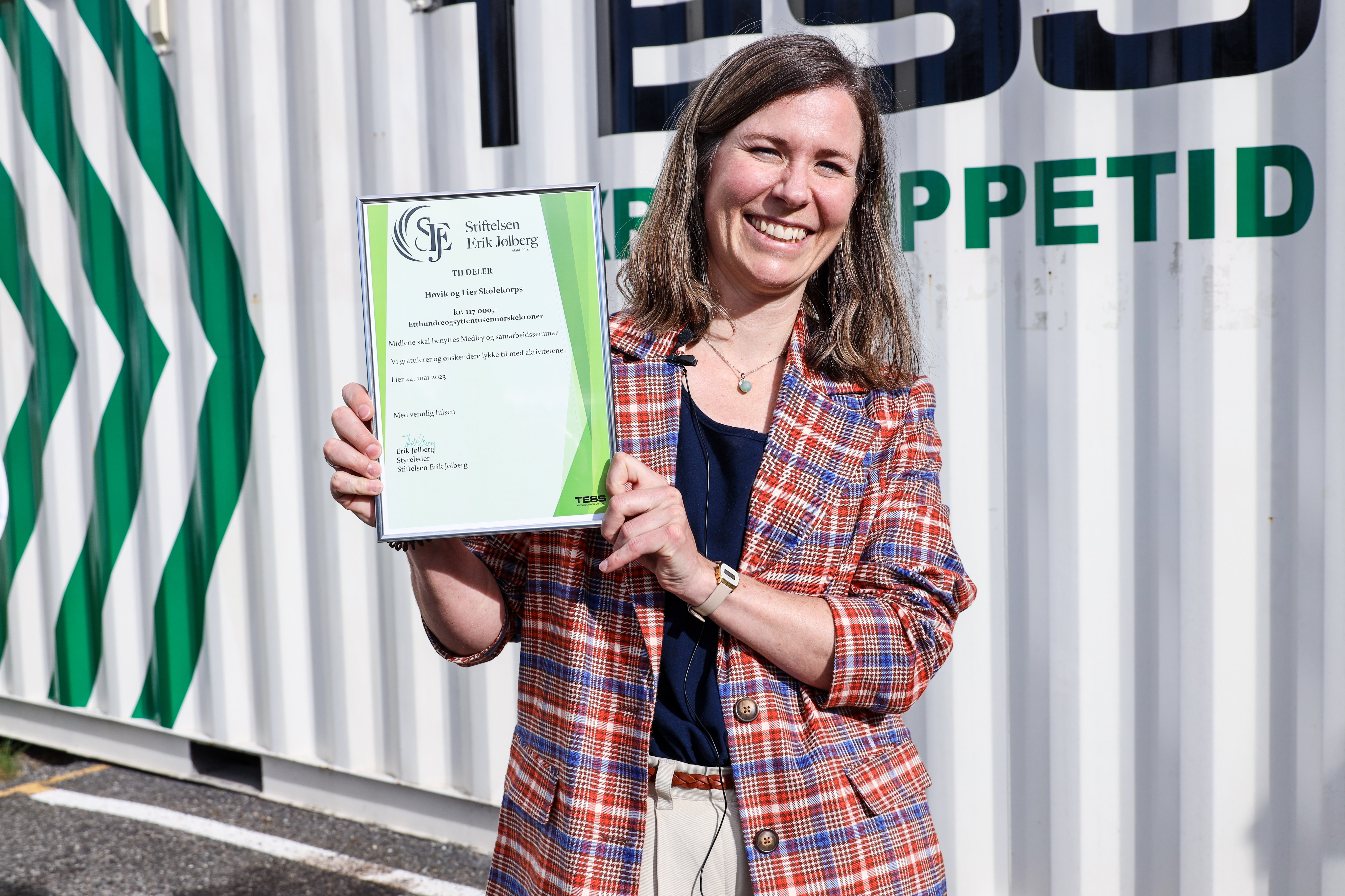 SEJ-utdeling-Høvok-Lier-skolekorps-Henriette Hustadnes.jpg